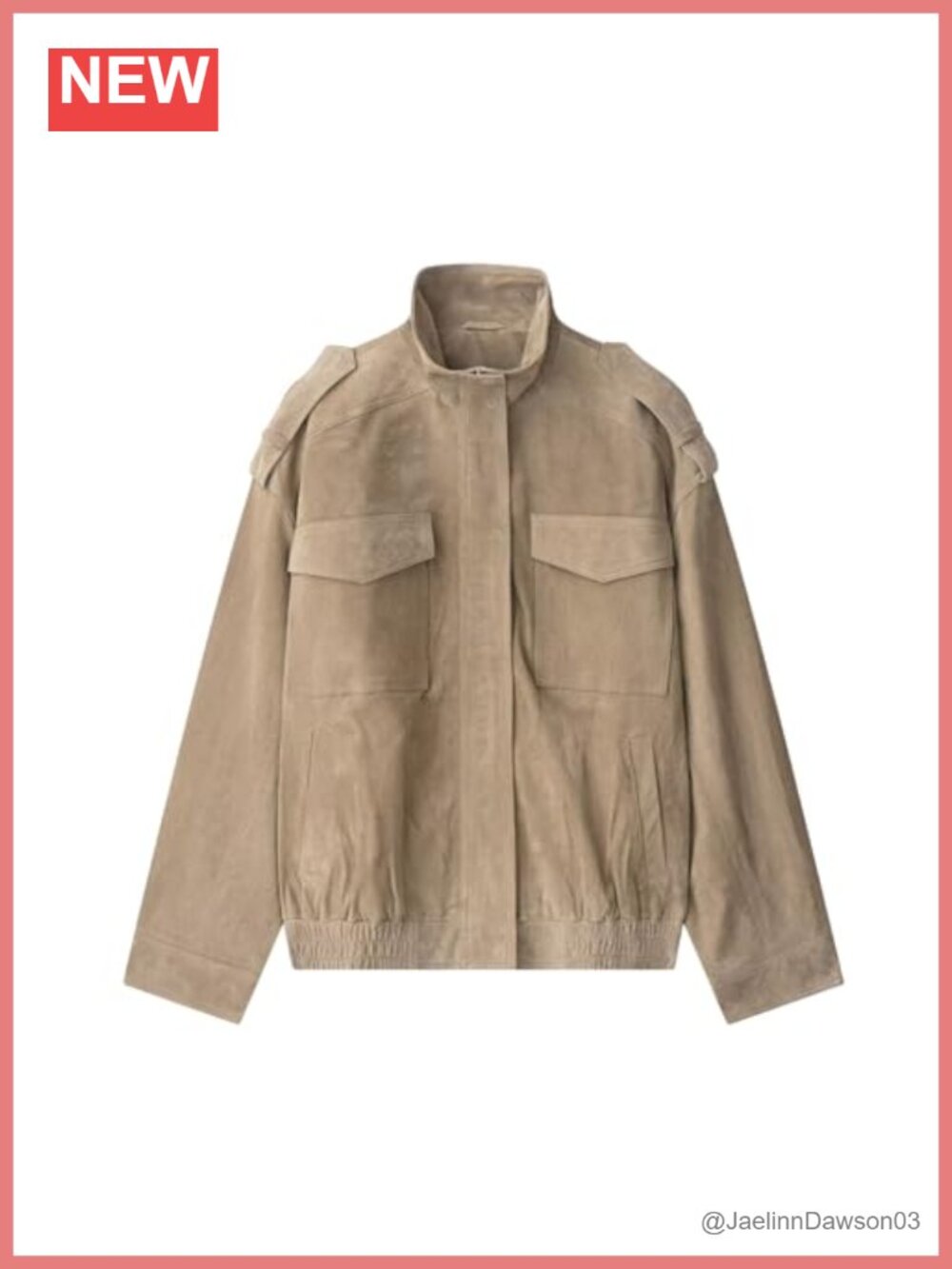 Womens Faux Suede Oversized Bomber Jacket Vintage Zip Up Coat